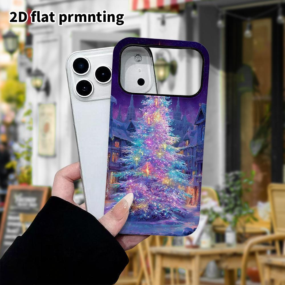 Phone Case: 2D Flat Design Suitable for iPhone 18, 17, 16, 15, 14, 13 Pro Film Protective Case, Couple Style, Magic Town, Christmas and Halloween Gift