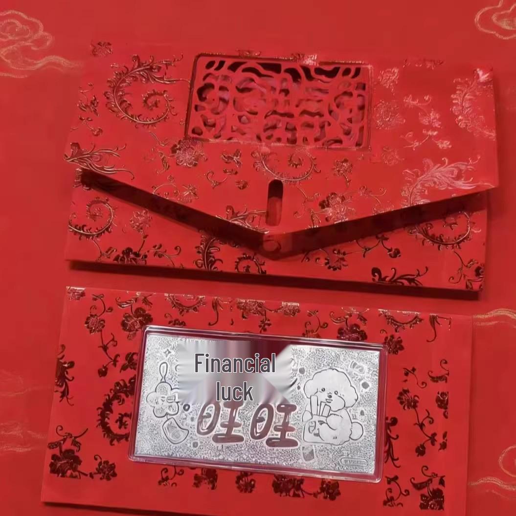 

Sterling Silver 999 Year of the Horse Commemorative Banknote: Pure Silver Souvenir & Business Gift in New Year Red Envelope