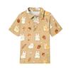 Kids Casual Short Sleeve Polo Shirt Animal Pattern Tee Soft Lightweight Cotton Blend Top for Boys and Girls Summer Wear