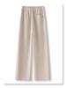 Off-White Women's Wool Wide-Leg Pants - 2024 Autumn/Winter Straight-Leg Casual Style