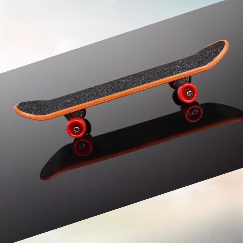 3 BUC Fingerboard Trotinetă de Degete Mini Placă de Skateboard Deck Aliaj/Plastic Antistres Tech Bracket Panou de Birou Non Jucării Antrenament