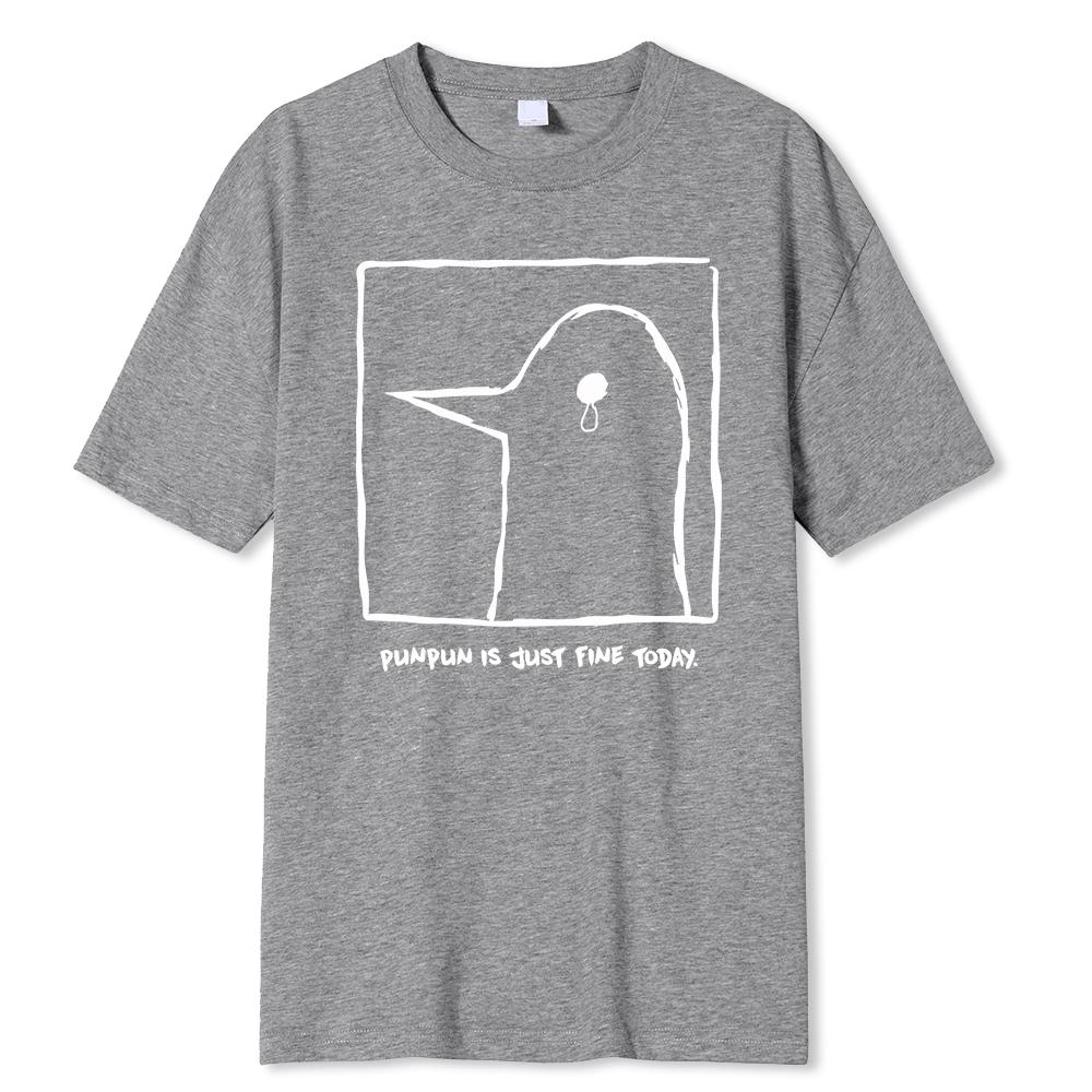 Oyasumi PunPun Modal Print T-Shirts Funny Anime Streetwear Camisetas Men Women Short-sleev Fashion T Shirt