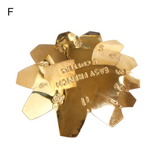 Nail Cutter Plate French Manicure Rust-Proof Stainless Steel Nail Art Manicure Edge Trimmer for Female