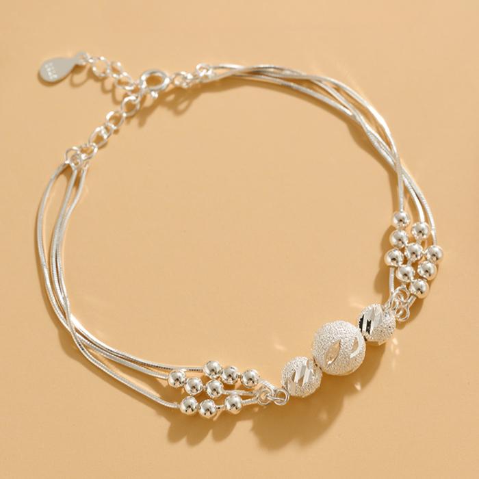 Charms 925 Silver Bracelets for Women Men Simple 4MM Twisted Rope Chain Bracelets Party Wedding Jewelry Holiday Gifts