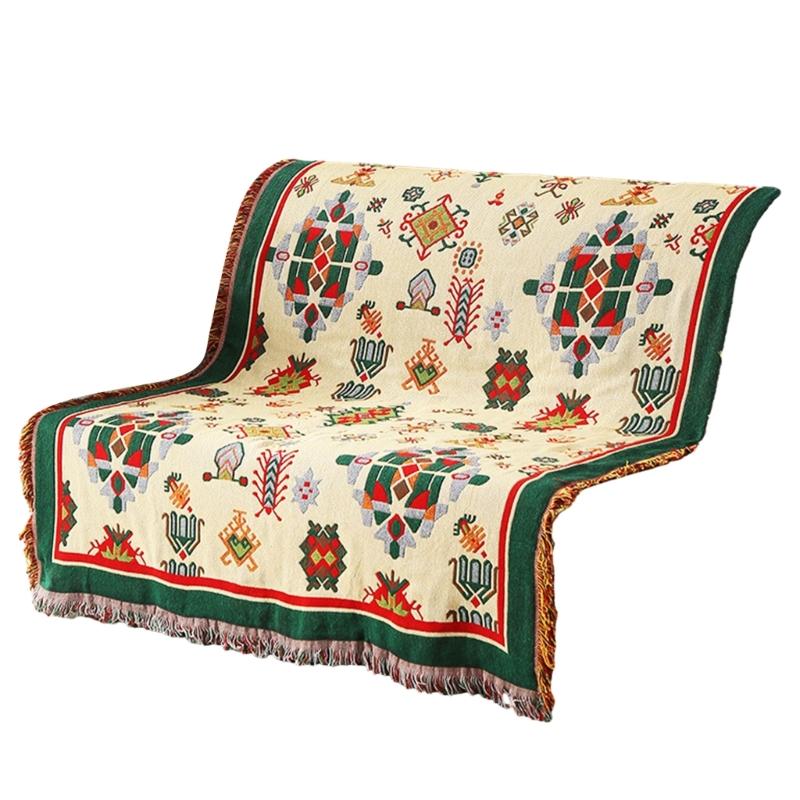 Chinese Style Throw Blanket Sofa Cushion Leisure Blanket Bedspread Four Season