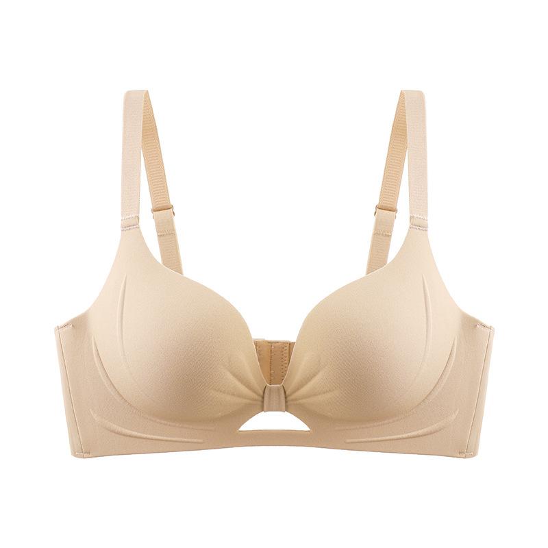 Seamless Lingerie Women's Gathering Bra Adjustable Type Breast Retraction Anti-sagging Thin Bra Without Underwire Push Up Bra
