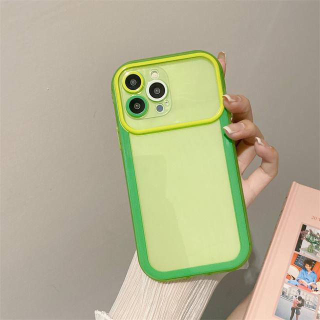 Candy Color Clear Camera Lens Protection Phone Case For Iphone 13 12 Pro Max 11 X Xr Xs Max 13 Shockproof Silicone Cover Coque