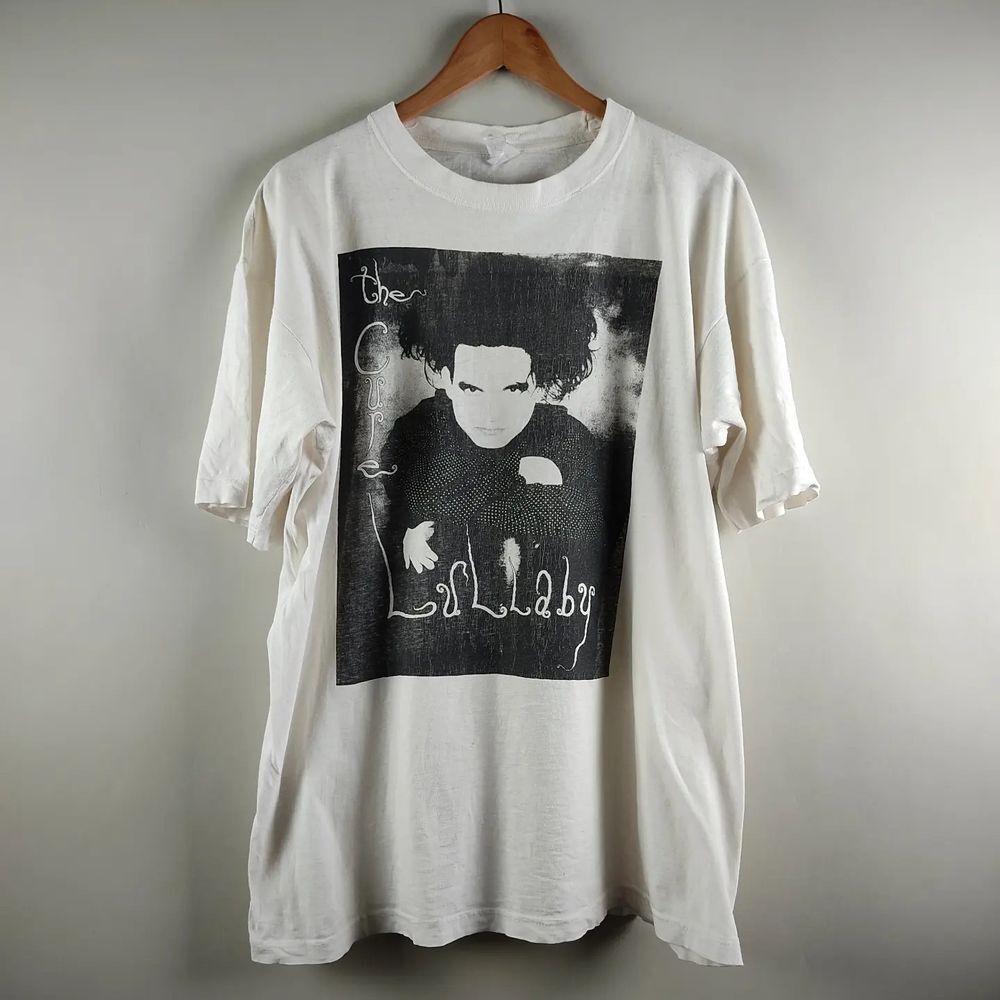 1989 The Cure Lullaby Robert Smith White Unisex Tshirt Reprint S5XL KH9761 S