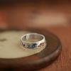 Viya Enamel Color Good Luck Koi Retro Ring National Style Cloisonne Auspicious Cloud Bottom Open Ring