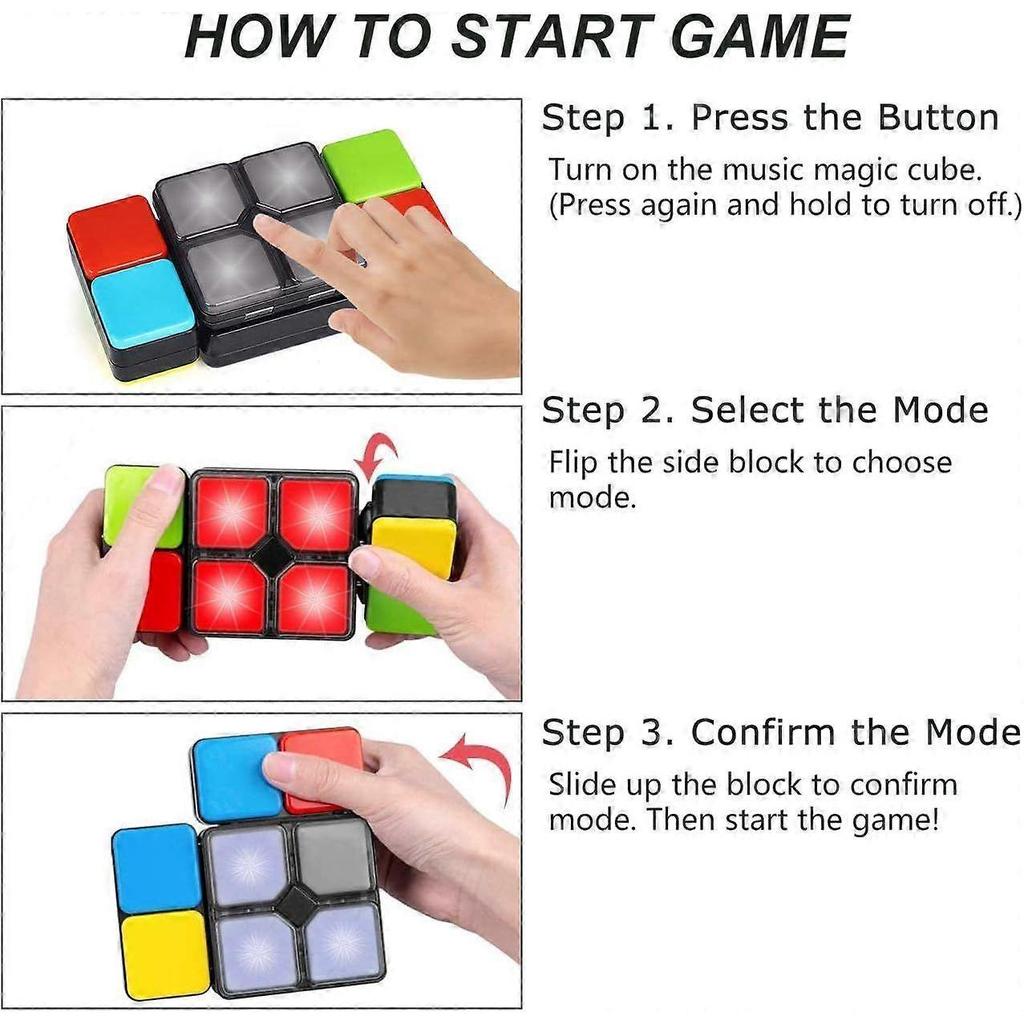 משחק קובייה הונגרית מוזיקלי, משחק פאזל אלקטרוני חדשני, משחק נסיעות, צעצועים לילדים, ילדים