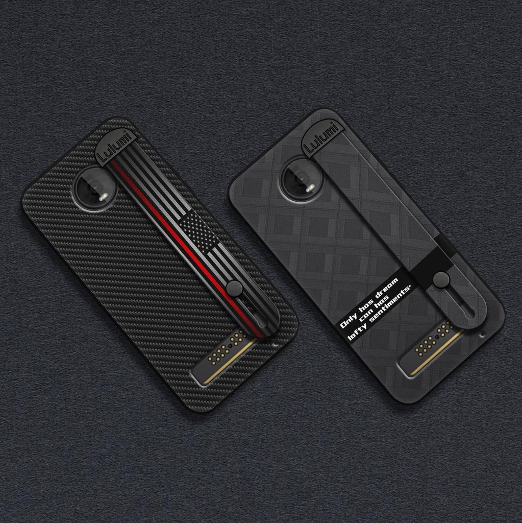 Simple Wrist Strap Phone Case For MOTO Z4 Play Fashion Design Back Cover Plain Color Personality Dirt-resistant Commerce
