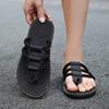 Men's flat sandals 2024 new summer soft sole non-slip casual flip-flops Light outdoor beach slippers home walking shoes