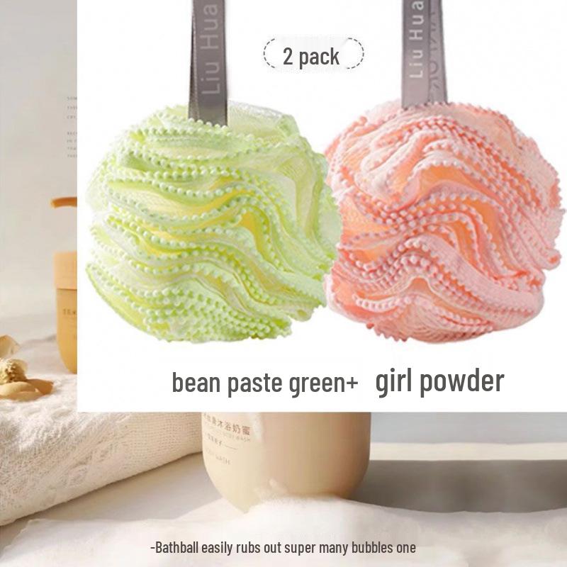 Durable Large Super Soft Bath Flower Ball - Non-Dispersing Foaming Net for Back Scrubbing