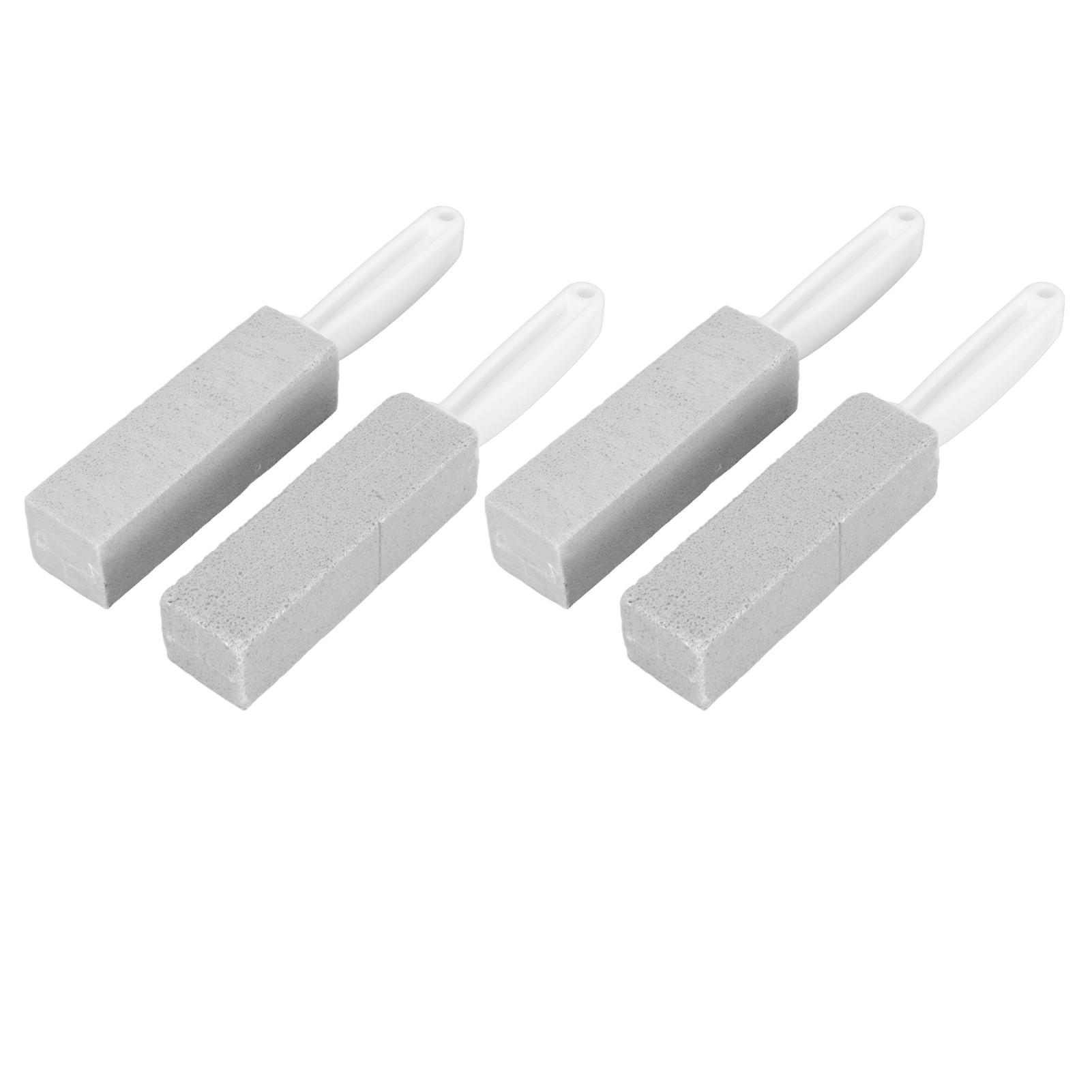 

4 шт. пемзовая туалетная щетка с длинной ручкой легкое удаление пятен безопасная прочная пемзовая палочка для