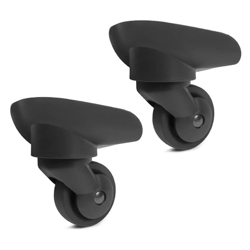 2 st Reservhjul för Resväska Kraftigt Rullhjul för Bagagebox Resväska 360 graders Svängbart Kit SilentWheel