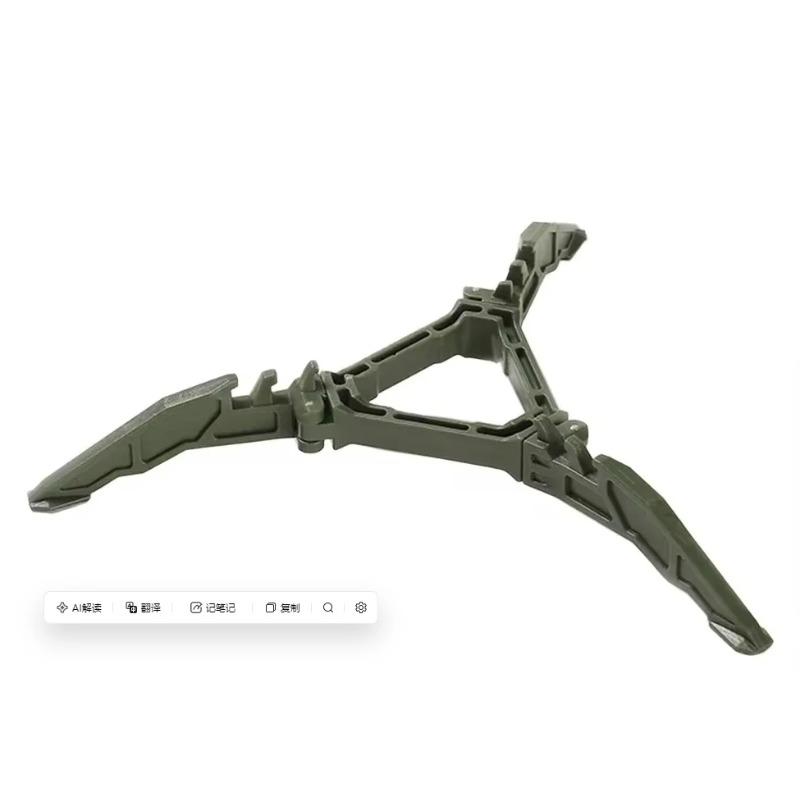 Nylon Gas Canister Stand Foldable Outdoor Gas Tank Bracket Camping Stove Bottle Stand Universal Tripod Folding Canister Stand зелёный