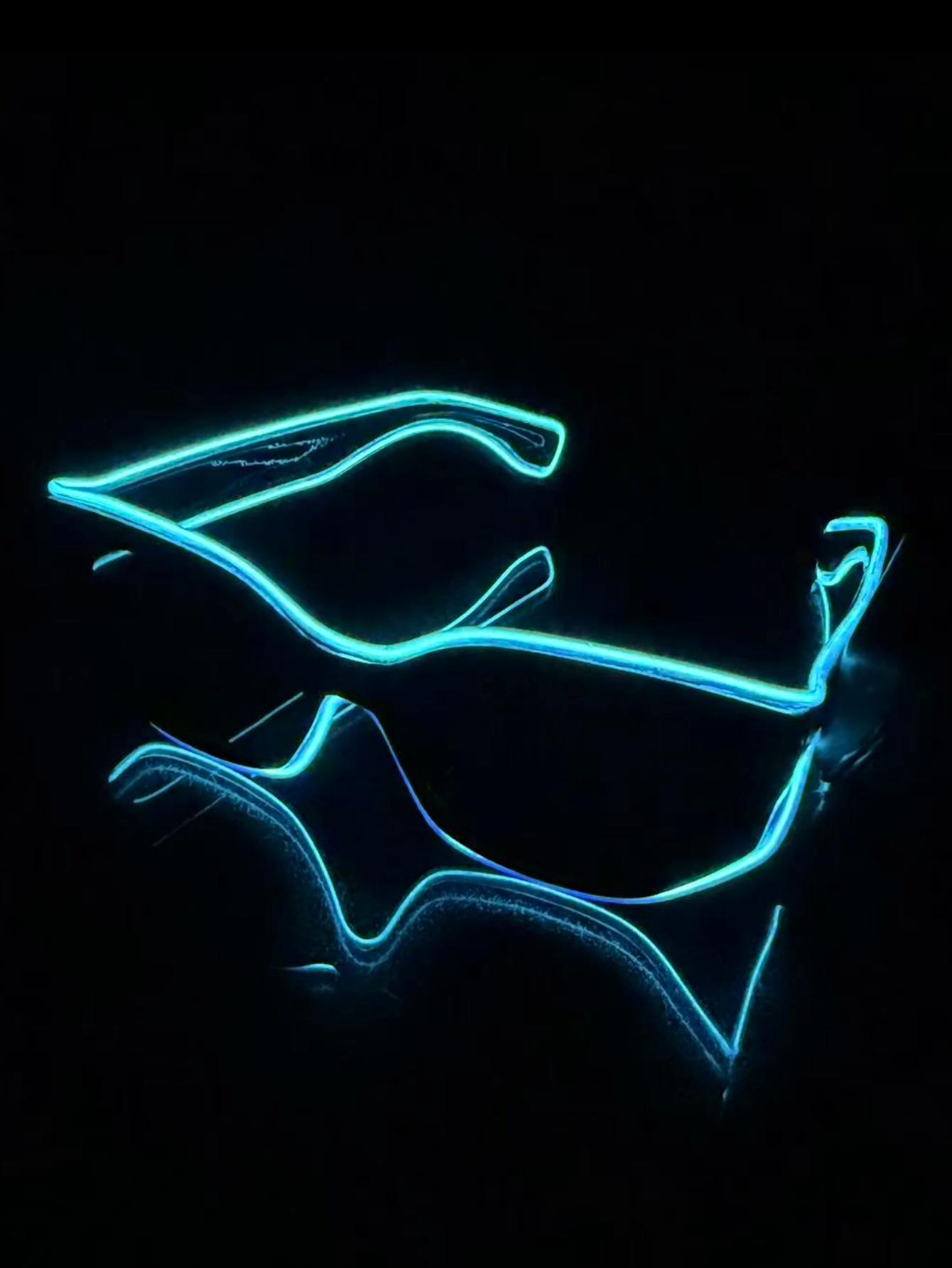 

Wireless El Luminous Glasses Disco Luminous Led Online Celebrity Sunglasses Pixel Ktv Bar Atmosphere Concert Flash. Pink