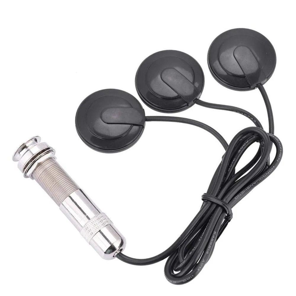 Guitar Parts Karimba Thumb Pickup 3-in-1 Guitar Picks Transducer Pickups Guitar Violin Ukulele