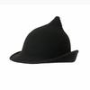 Halloween hat women's autumn and winter magic witch hat wool high quality pointed top decorative curled wizard hat