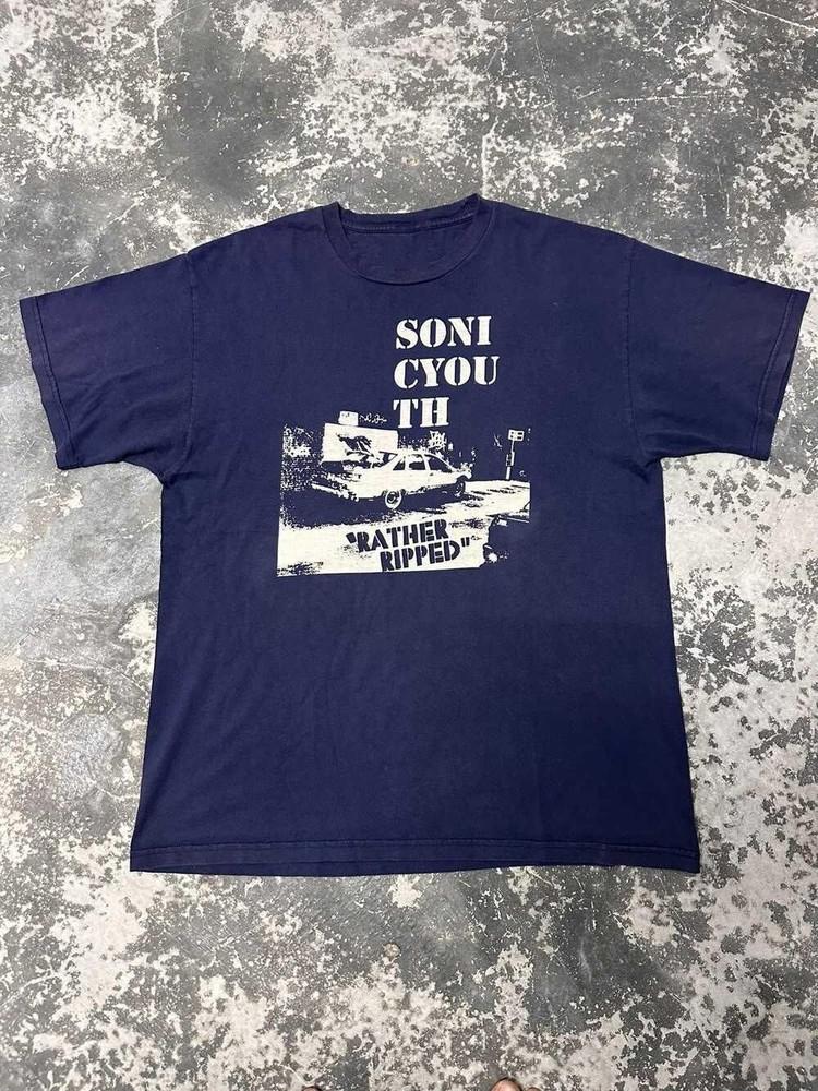 Vintage 90s Sonic Youth Rather Ripped T-Shirt Unisex Tee Funny Gift S-4XL Unisex T-Shirt XXXXL