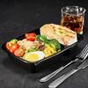 Lunch Boxes Compartments with Lids Disposable Bento Boxes Kitchen Storage Bento Fruit Takeaway Food Containers