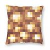 Glowstone Block Square Pillowcase Polyester Linen Velvet Creative Zip Decor Bed Cushion Cover