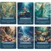 GZSYXHJYXGS Sea of ??Wisdom Oracle Cards, Mystical Creatures Undersea Oracle Cards, Underwater and Nautical Themed Oracle Deck, Oracle Cards for Begin