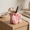 Desktop Organizer Puff Flower Pen Holder Stationery Storage Makeup Brush Bin 3D Printed Pen Stand Pen Container Stable