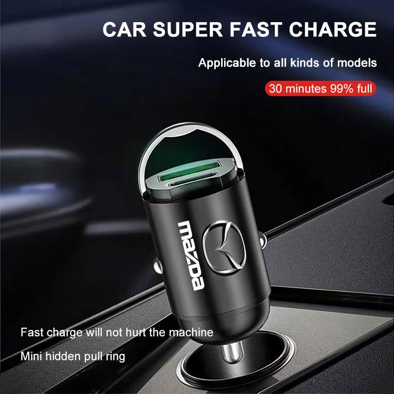 Micro Car Quick Charger Vehicle Cigarette Lighter Convert Plug Car Accessories For Mazda 2 3 4 5 6 7 8 ATENZA Axela RX8 CX6 CX5 CX4 Alexa CX4 CX5 CX8