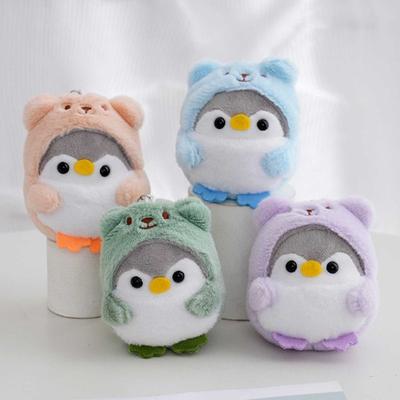 Penguin Plush Keychain Cute Penguin Pendant Hat Key Ring for Girls Gifts
