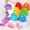Color Matching Game Early Learning Educational Toy Number Counting Wooden Recognition for Kids