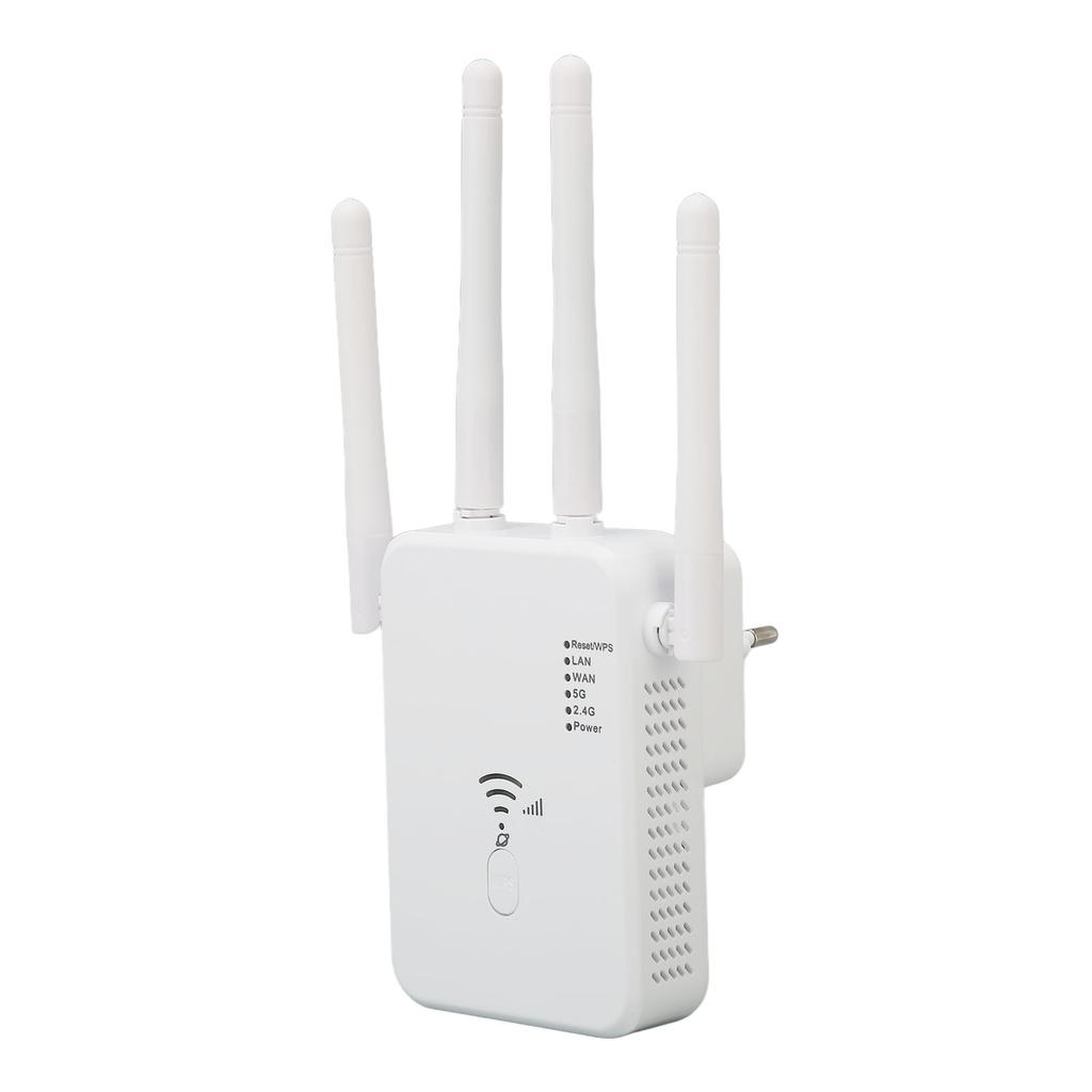 WiFi Extender Professional 1200Mbps Gigabit High Power 5G Dual Band Internet Booster for Home Office