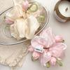 Korean Tulip Elastic Scrunchie – Hair Tie for Bun/Ponytail, Sweet Daily Accessory for Home, Outing & Photo Kids Hair Accessories