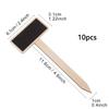 10 Pieces Plant Wood Label Flower Herb Pot Blackboard Vegetable Labels Decor Gardening for Garden Courtyard Balcony