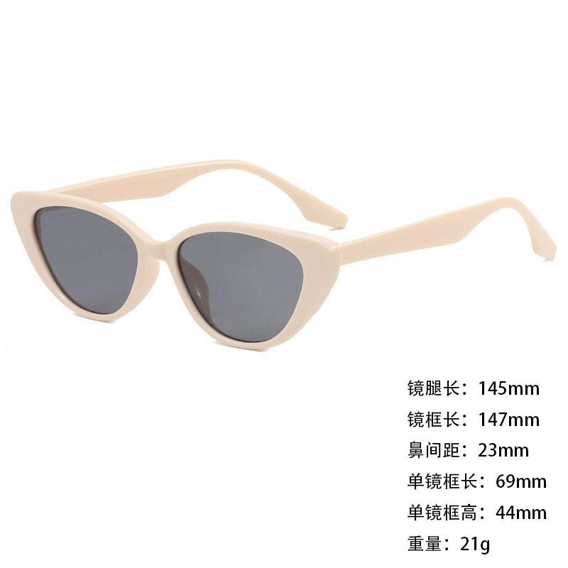 Foreign Trade Retro Triangular Small Frame Cat Eye Sunglasses Sunglasses Shading Women'S Sunglasses