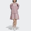 Adidas Neo CNY Print A-Line Sports Long Sleeve Dress Women Dress Purple Pink HM9884