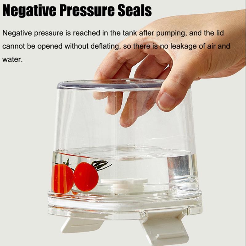 Plastic Vacuum Sealed Tank Electric Coffee Vacuum Container Kitchen Food Grains Candy Storage Box Fresh-Keeping Tea Canister