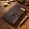 Retro Crazy Horse Leather Cover Notebook Creative Handmade Travel Journals Business Promotion Planner Diary Gift Custom Printed