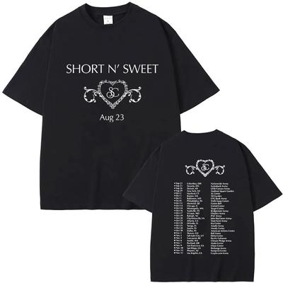 Sabrina Carpenter Graphic Tee Shir Vintage Gothic Fashion Short n' Sweet T-shirt Ανδρικό 100% βαμβάκι Υπερμεγέθη μπλουζάκια Streetwear