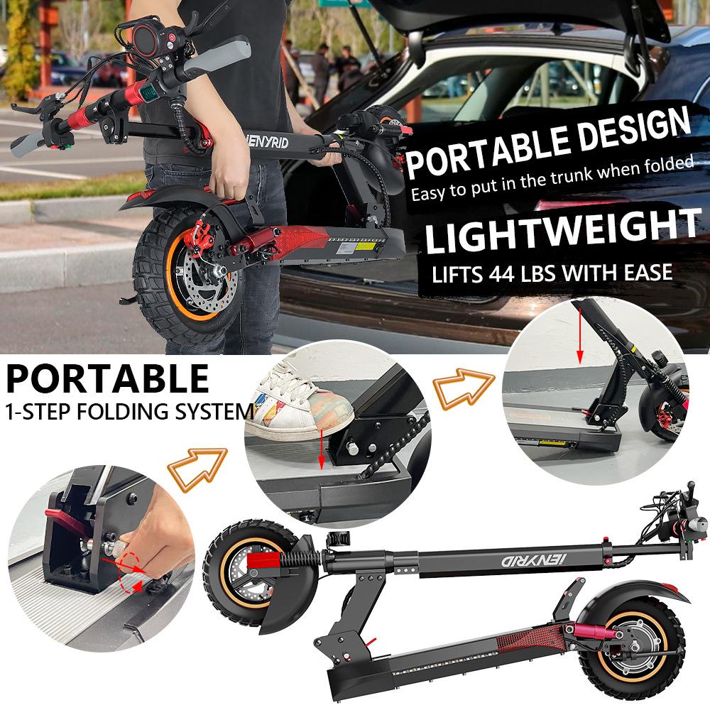 Foldable Off-Road Electric Scooter for Adults - Shock-Absorbing Two-Wheel Commuter