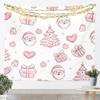 Merry Christmas Tapestry Santa Claus Wall Art for Living Room Bedroom Snowflake Wall Hanging Blanket Holiday Gift Home Decor