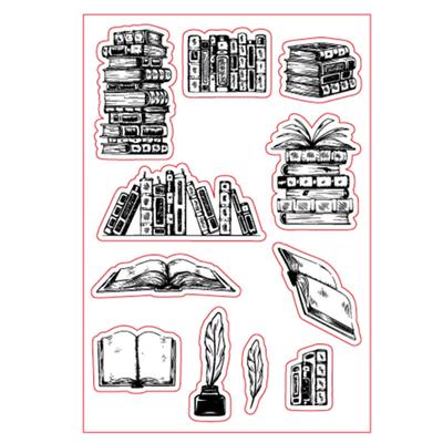 Transparent Clear Stamps Embossing Mould, DIY Printing Silicone Mould for Card Making and Scrapbooki