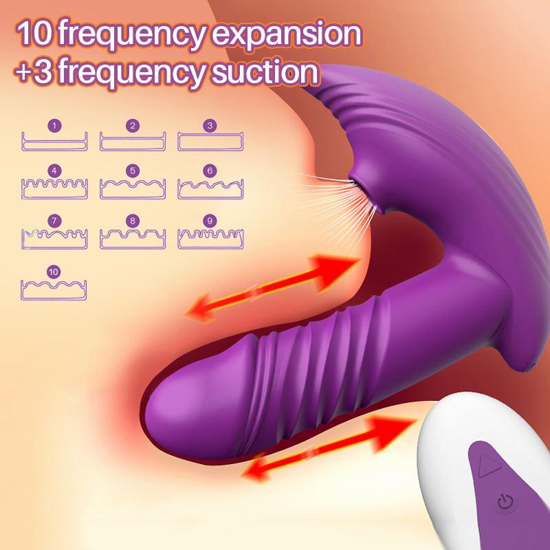Vibradores vibratórios sem fio, sucção potente, estimulador de clitóris e ponto G, massageador de vagina