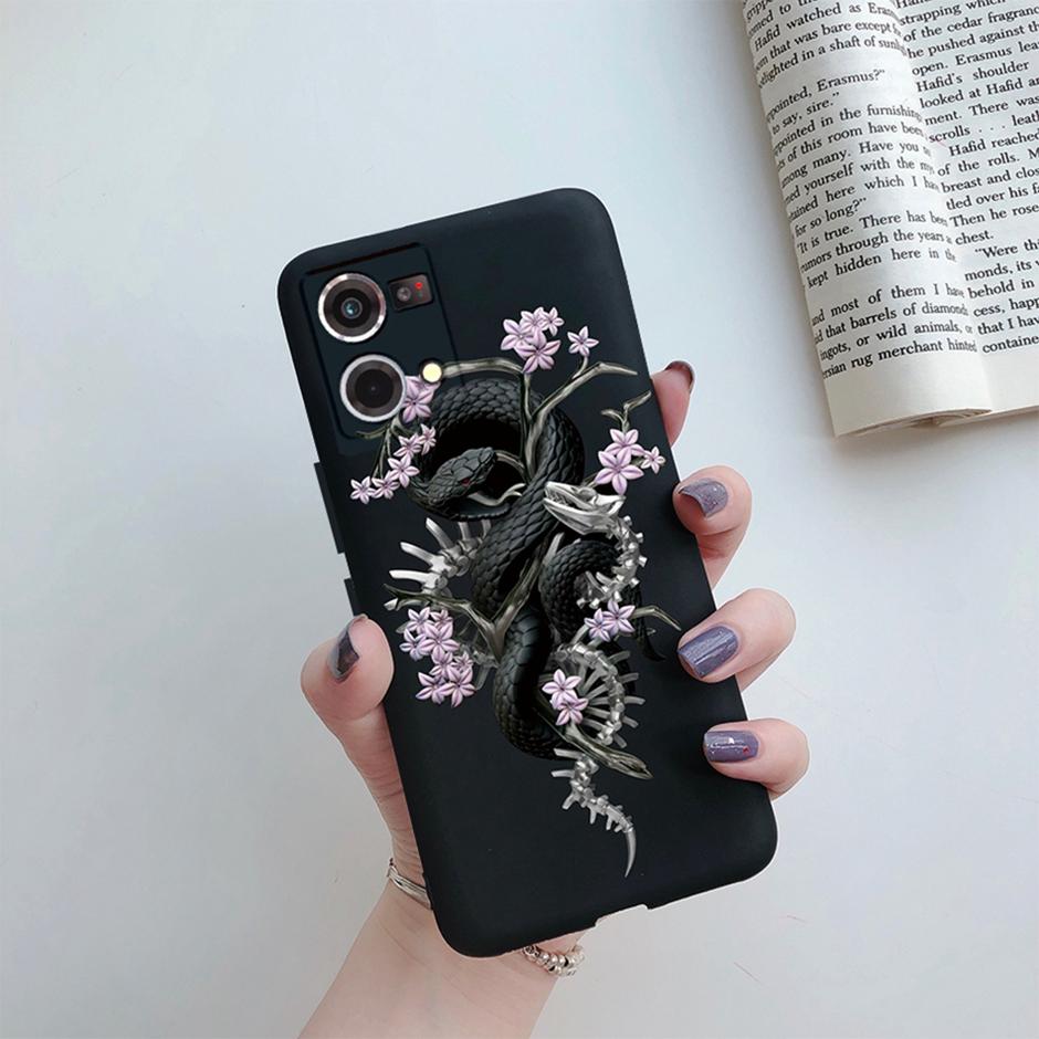 For OPPO Reno 7 Cover Case for Oppo Reno 8 4G Phone Casing Matte Soft TPU Silicone Shell for OPPO F21 Pro Bags Reno7 5G Bumper