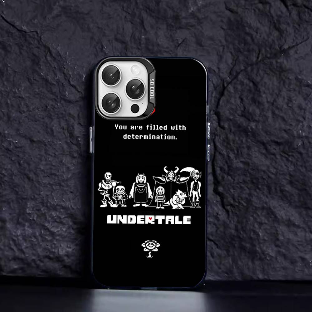 U-Undertale Game Phone Case Color Silver Shell For IPhone 17 16 15 14 13 12 11 Pro Max Plus