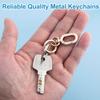 12pcs Double Opening Swivel Clasp Clips Metal Swivel Spring Snap Hooks Key Chain Clip with Key Ring Spring Coil Opening Keychain
