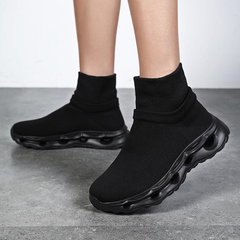 Large Size Sports Breathable Fly-woven Socks, Shoes Are Lazy with One Foot