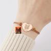 Pulsera de Retrato de Mascota Personalizada Para Mujeres Foto de Perro Personalizada Acero Inoxidable Ajustable Pulsera para Dueños de Mascotas Amantes Joyería de Regalo