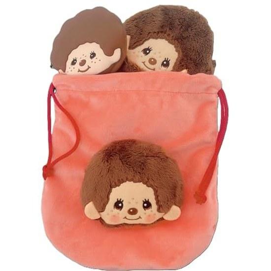 Unic Mascot Pouch Monchhichi-chan Approximately MC-0010GL