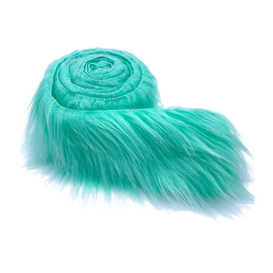 Fuzzy Kunstfellstreifen 5ft Zotteliger Plüschstoff Vorgeschnittener Streifen Flauschiger Nicht-Haarender Pelzstreifen für Zwergpuppenbärte Hutedges DIY-Bastelarbeiten Weihnachtsdeko